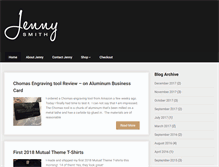 Tablet Screenshot of jennysmith.net